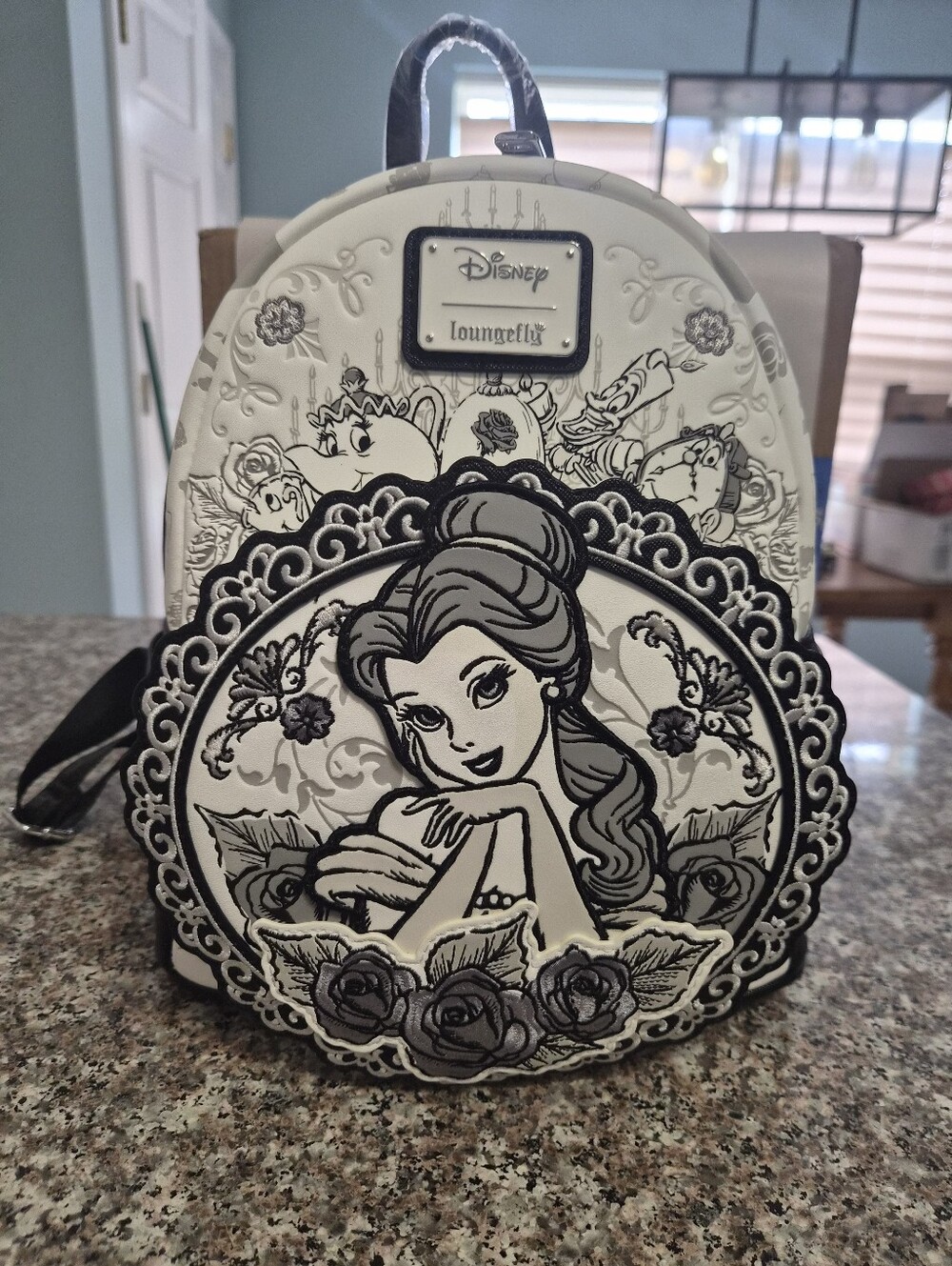 Loungefly Exclusive Sketch Belle Floral Mini Backpack